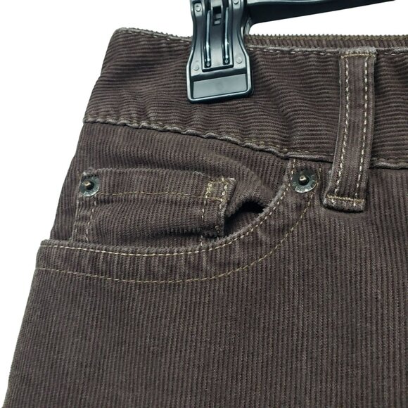LL Bean Brown Corduroy Favorite Fit Straight Pants 8 Regular Womens Fall Winter - Picture 8 of 9